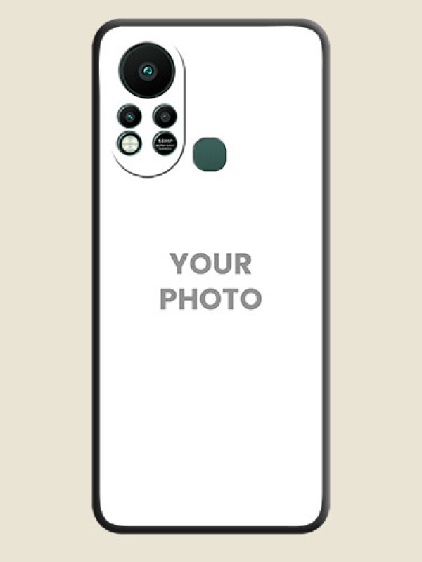 Custom Full Single Pic Upload On Space Black Personalized Soft Matte Phone Covers -Infinix Hot 11S - alternate view