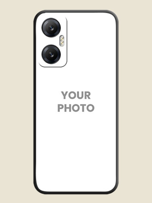 Custom Full Single Pic Upload On Space Black Personalized Soft Matte Phone Covers - Infinix Hot 20 5G - alternate view