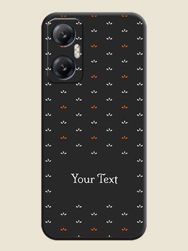 Custom Simple Pattern With Custom Text On Space Black Personalized Soft Matte Phone Covers - Infinix Hot 20 5G - alternate view
