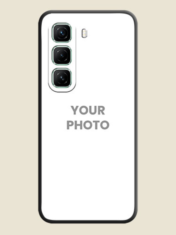 Custom Full Single Pic Upload On Space Black Custom Soft Matte Mobile Back Cover - Infinix Hot 50 5G - alternate view