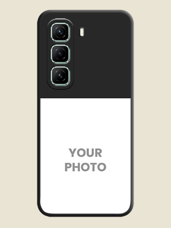 Custom Image Upload With Space Black Color On Custom Soft Matte Mobile Back Cover - Infinix Hot 50 5G - alternate view