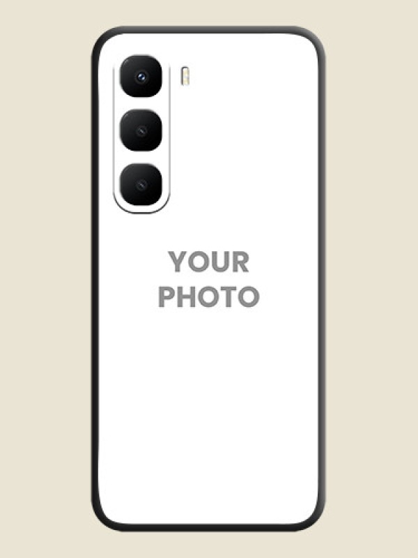 Custom Full Single Pic Upload On Space Black Custom Soft Matte Mobile Back Cover - Infinix Hot 60 5G - alternate view