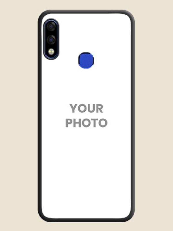 Custom Full Single Pic Upload On Space Black Personalized Soft Matte Phone Covers -Infinix Hot 7 Pro - alternate view