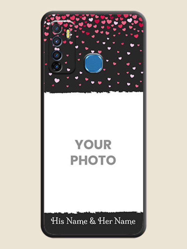 Custom Fall in Love with Your Partner  on Photo on Space Black Soft Matte Phone Cover - Infinix Hot 9 - alternate view