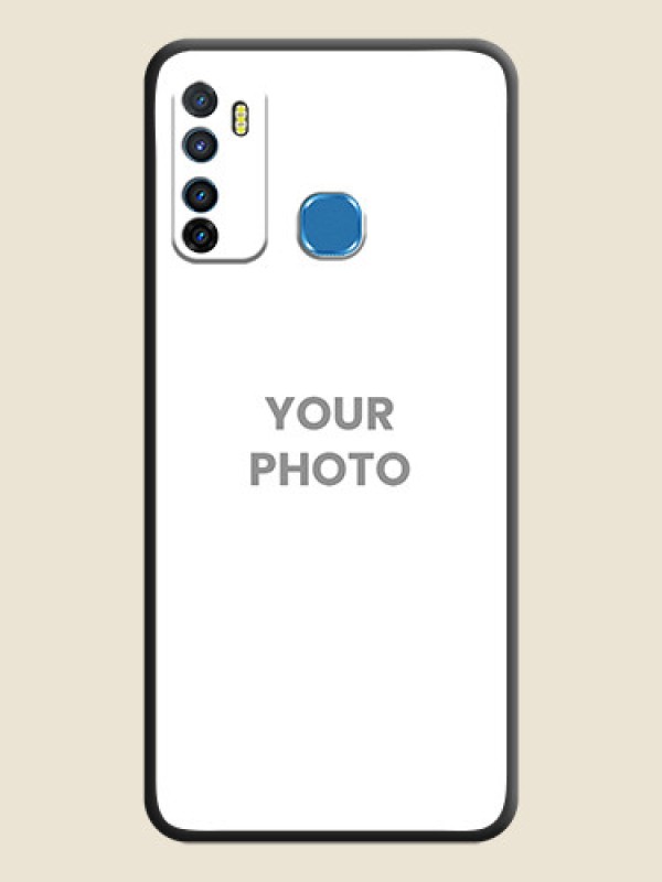 Custom Full Single Pic Upload On Space Black Personalized Soft Matte Phone Covers -Infinix Hot 9 - alternate view