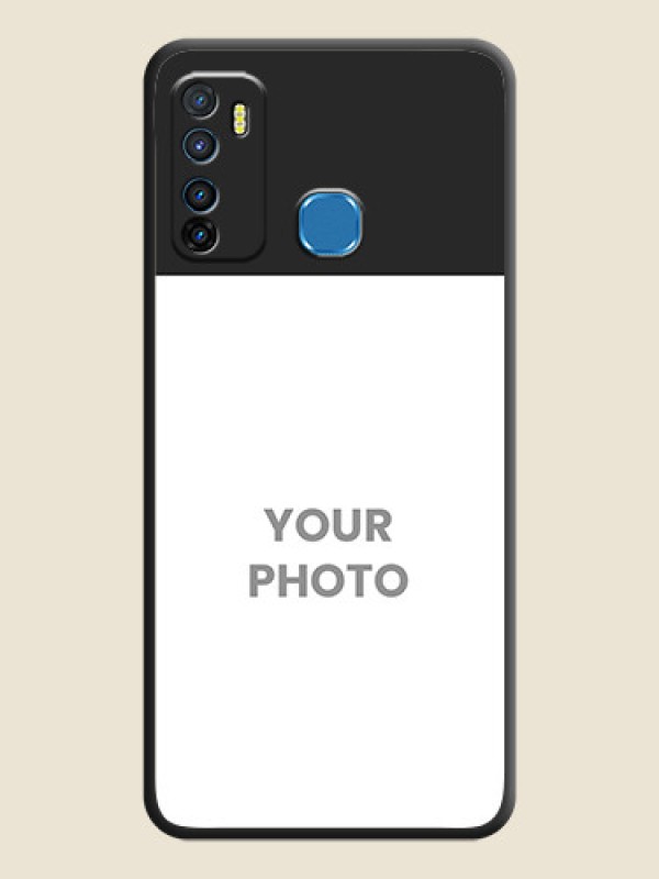 Custom Image Upload With Space Black Color On Custom Soft Matte Mobile Back Cover - Infinix Hot 9 - alternate view