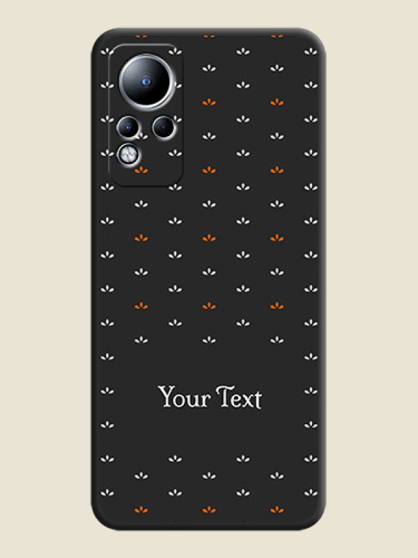 Custom Simple Pattern With Custom Text On Space Black Personalized Soft Matte Phone Covers -Infinix Note 11 - alternate view