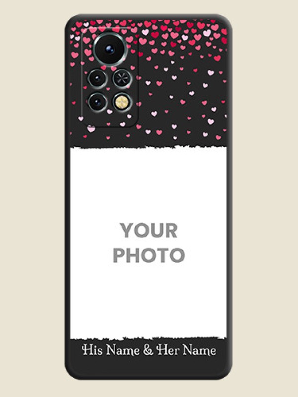 Custom Fall in Love with Your Partner on Photo on Space Black Soft Matte Phone Cover - Infinix Note 11s - alternate view