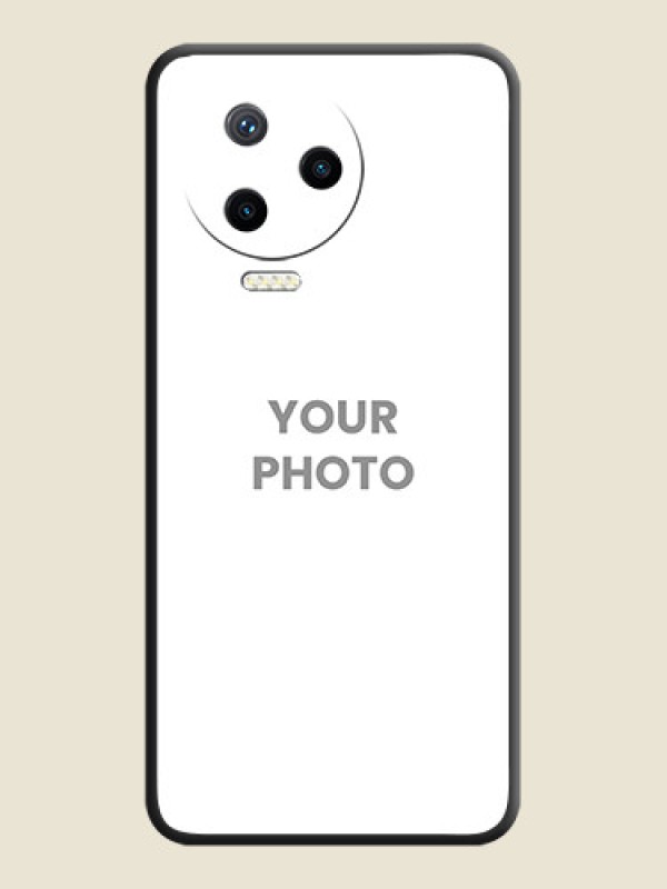 Custom Full Single Pic Upload On Space Black Personalized Soft Matte Phone Covers - Infinix Note 12 Pro - alternate view