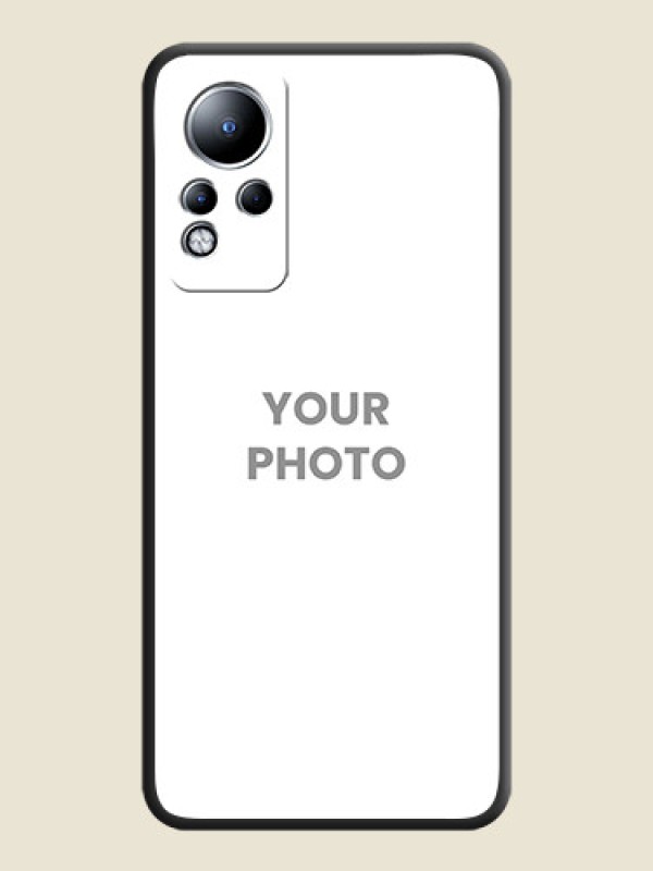 Custom Full Single Pic Upload On Space Black Personalized Soft Matte Phone Covers -Infinix Note 12 - alternate view