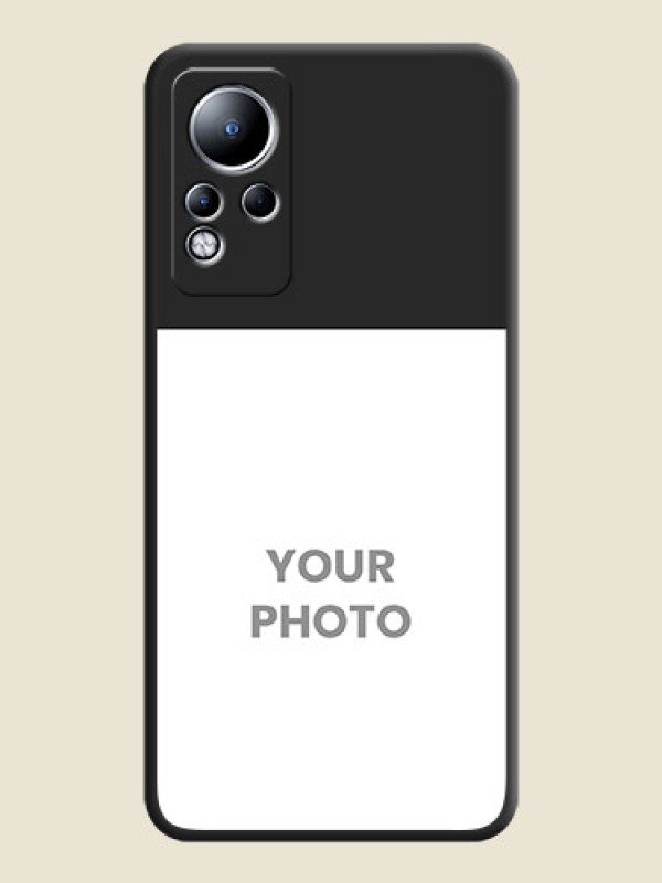 Custom Image Upload With Space Black Color On Custom Soft Matte Mobile Back Cover - Infinix Note 12 - alternate view