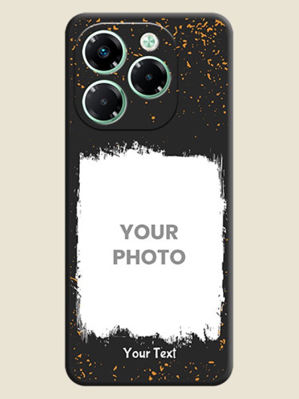 Custom Spray Free Design on Photo On Space Black Custom Soft Matte Mobile Back Cover - Infinix Note 40X 5G - alternate view