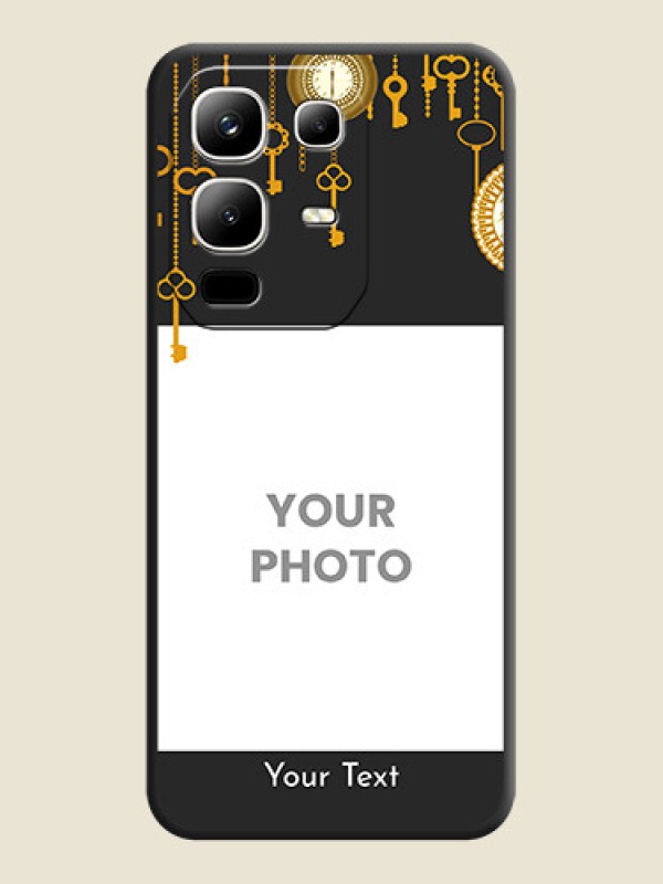 Custom Decorative Design with Text On Space Black Custom Soft Matte Mobile Back Cover - Infinix Note 50x 5G - alternate view