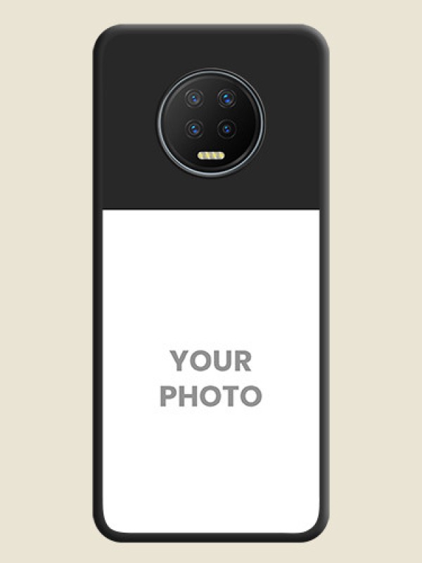 Custom Image Upload With Space Black Color On Custom Soft Matte Mobile Back Cover - Infinix Note 7 - alternate view