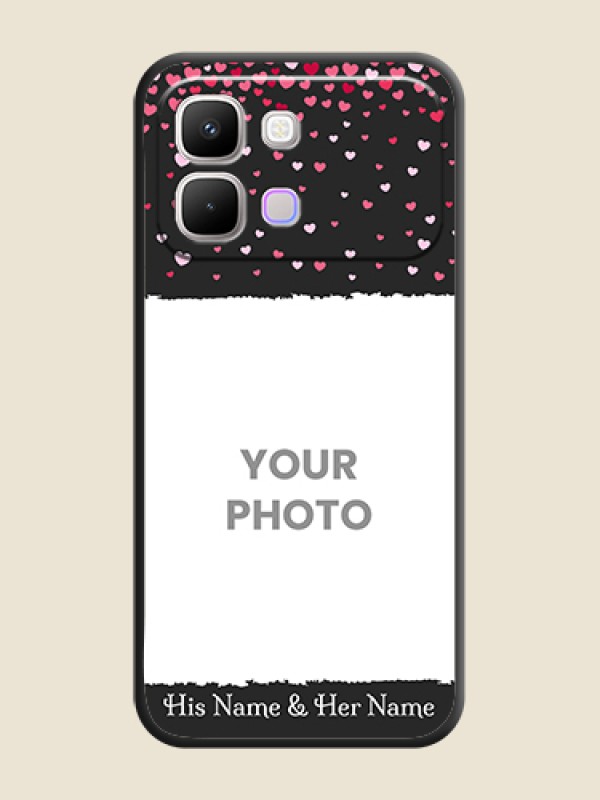 Custom Fall in Love with Your Partner on Photo On Space Black Custom Soft Matte Mobile Back Cover - Infinix Note Edge 5G - alternate view