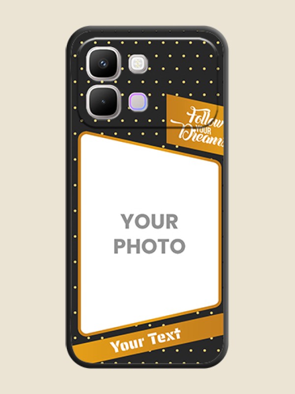 Custom Follow Your Dreams with White Dots On Space Black Custom Soft Matte Mobile Back Cover - Infinix Note Edge 5G - alternate view