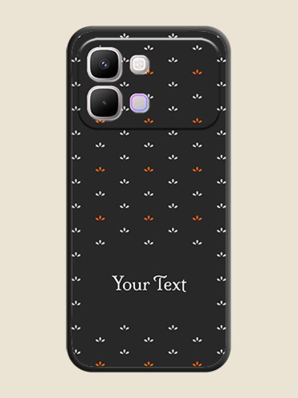 Custom Simple Pattern With Custom Text On Space Black Custom Soft Matte Mobile Back Cover - Infinix Note Edge 5G - alternate view