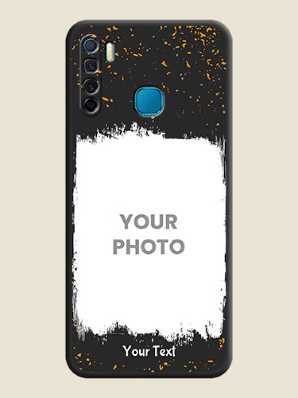 Custom Spray Free Design on Photo on Space Black Soft Matte Phone Cover - Infinix S5 Lite - alternate view