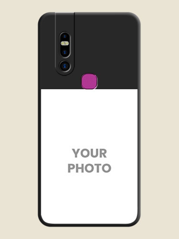 Custom Image Upload With Space Black Color On Custom Soft Matte Mobile Back Cover - Infinix S5 Pro - alternate view