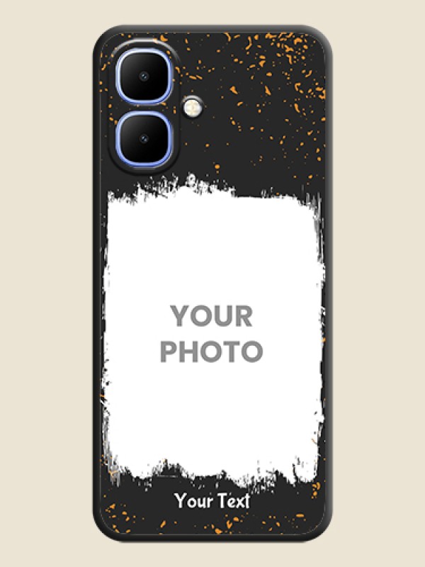 Custom Spray Free Design on Photo On Space Black Custom Soft Matte Mobile Back Cover - Infinix Smart 10 - alternate view