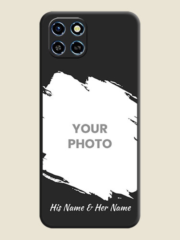 Custom Grunge Brush Strokes - Photo on Space Black Soft Matte Back Cover - Infinix Smart 6 HD - alternate view
