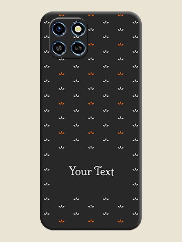 Custom Simple Pattern With Custom Text On Space Black Personalized Soft Matte Phone Covers - Infinix Smart 6 HD - alternate view