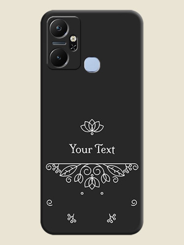 Custom Lotus Garden Custom Text On Space Black Personalized Soft Matte Phone Covers - Infinix Smart 6 Plus - alternate view