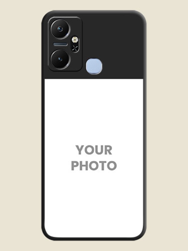 Custom Image Upload With Space Black Color On Custom Soft Matte Mobile Back Cover - Infinix Smart 6 Plus - alternate view