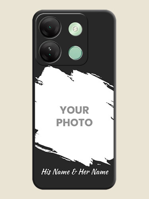 Custom Grunge Brush Strokes - Photo on Space Black Soft Matte Back Cover - Infinix Smart 7 Hd - alternate view