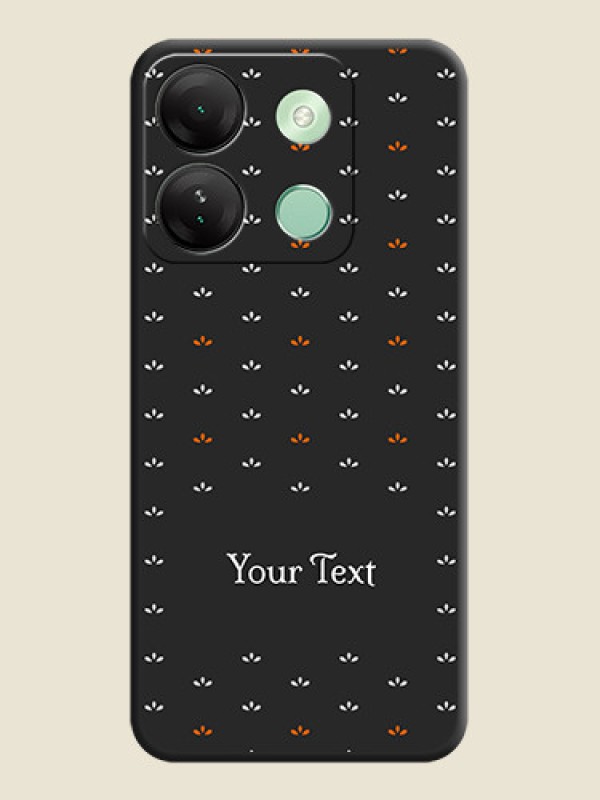 Custom Simple Pattern With Custom Text On Space Black Personalized Soft Matte Phone Covers - Infinix Smart 7 Hd - alternate view