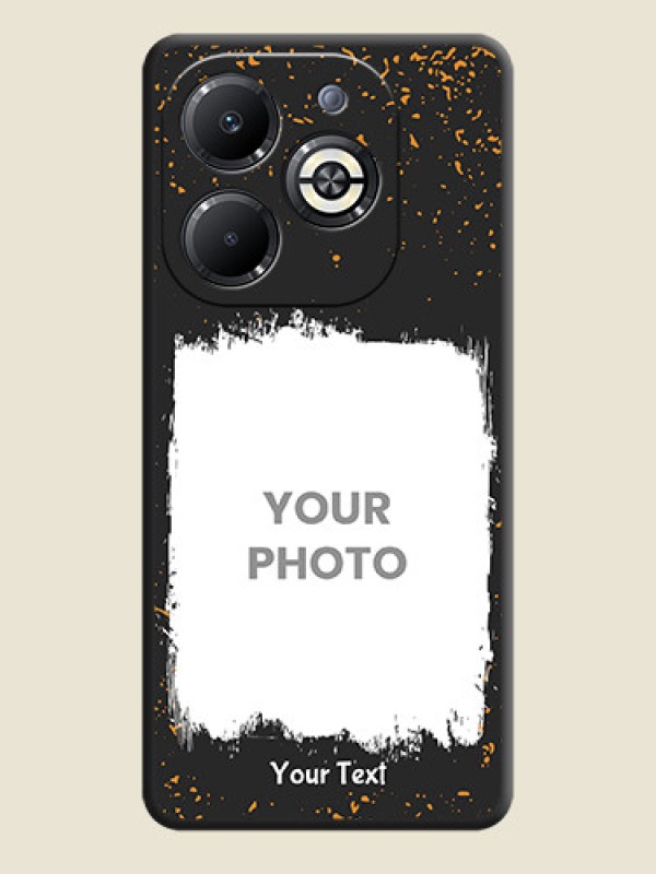 Custom Spray Free Design on Photo On Space Black Custom Soft Matte Mobile Back Cover - Infinix Smart 8 Plus - alternate view