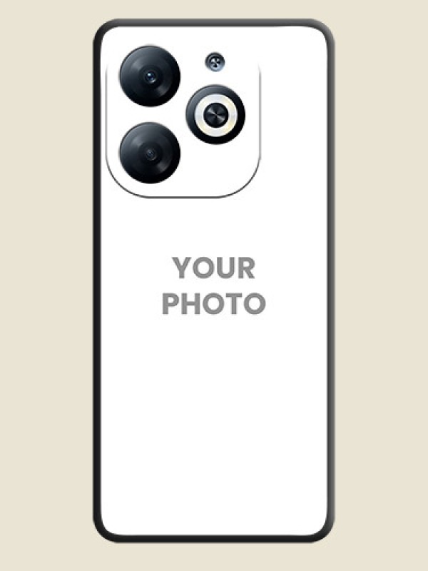 Custom Full Single Pic Upload On Space Black Personalized Soft Matte Phone Covers - Infinix Smart 8 - alternate view