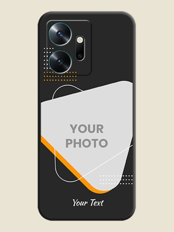Custom Yellow Triangle - Photo on Space Black Soft Matte Phone Cover - Infinix Zero 20 - alternate view