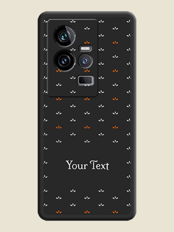 Custom Simple Pattern With Custom Text On Space Black Personalized Soft Matte Phone Covers -iQOO 11 5G - alternate view