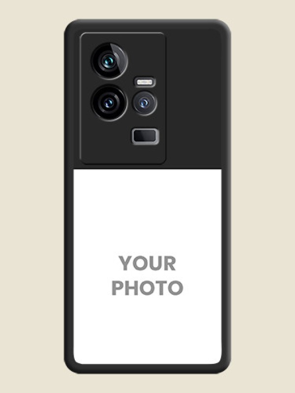 Custom Image Upload With Space Black Color On Custom Soft Matte Mobile Back Cover - Iqoo 11 5G - alternate view