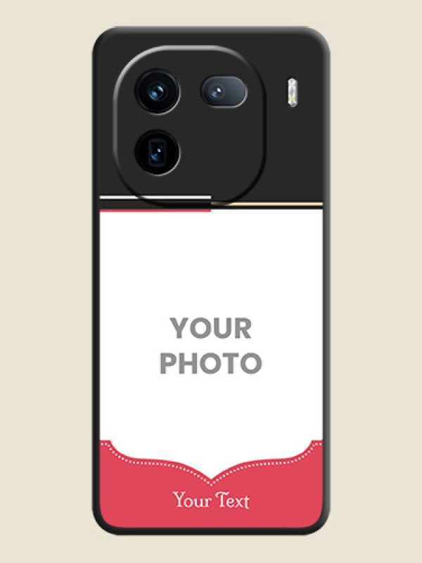 Custom Classic Plain Design with Name On Space Black Custom Soft Matte Mobile Back Cover - iQOO 12 5G - alternate view