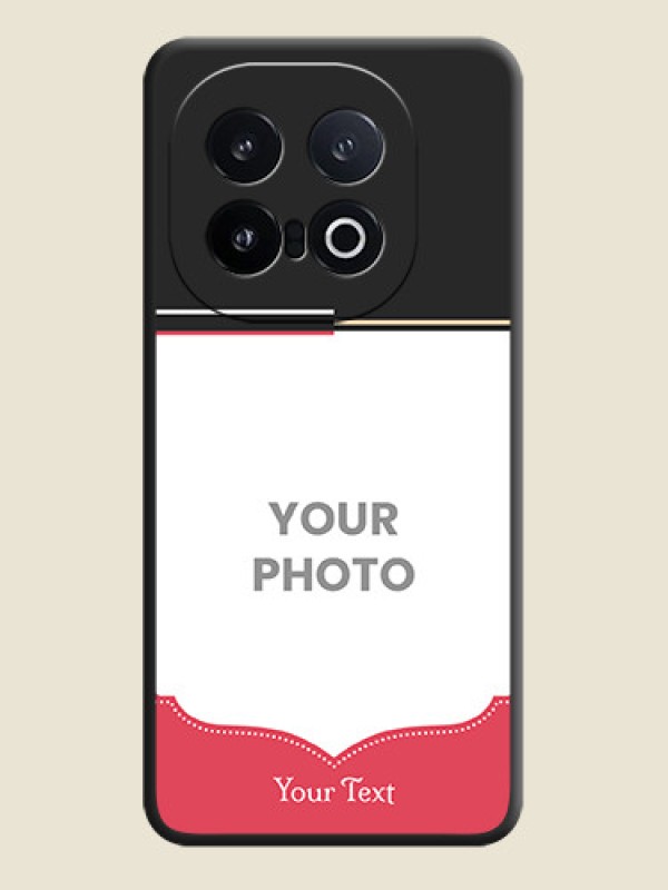 Custom Classic Plain Design with Name On Space Black Custom Soft Matte Mobile Back Cover - iQOO 13 5G - alternate view