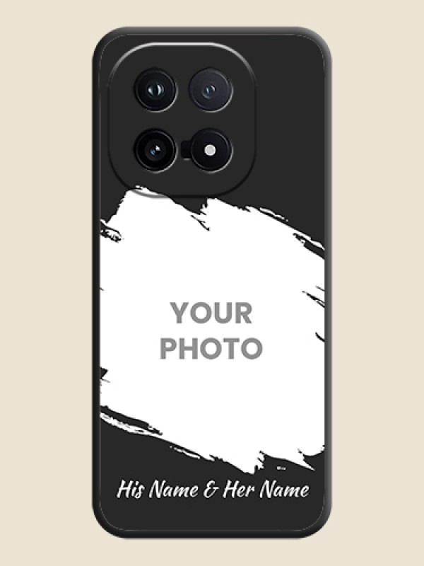 Custom Grunge Brush Strokes on Photo On Space Black Custom Soft Matte Mobile Back Cover - iQOO 15 5G - alternate view