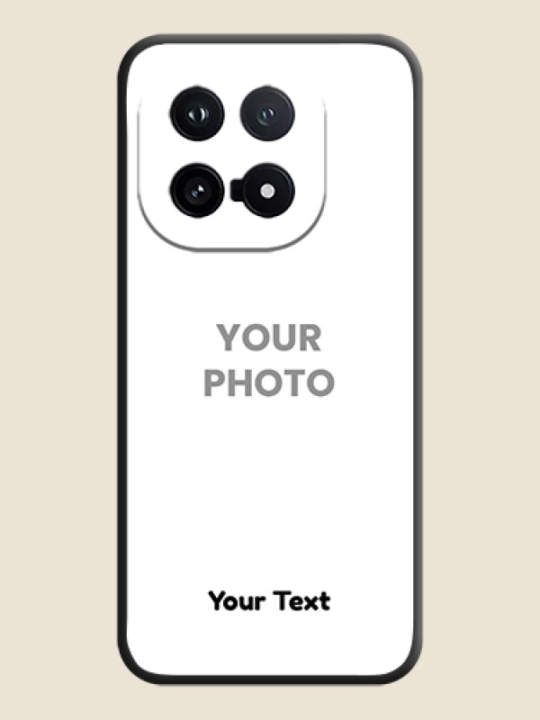 Custom Full Single Pic Upload With Text On Space Black Custom Soft Matte Mobile Back Cover - iQOO 15 5G - alternate view