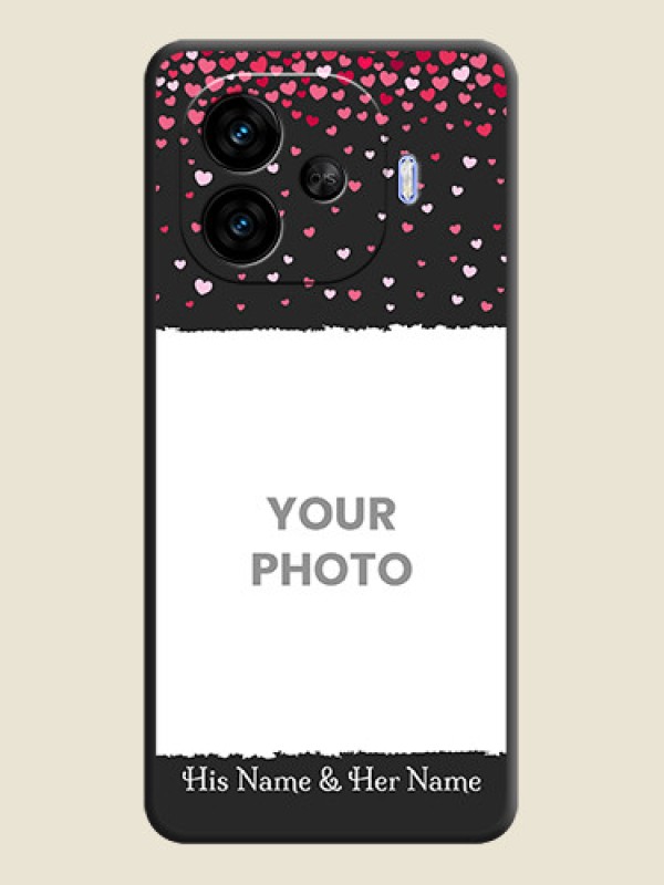 Custom Fall in Love with Your Partner on Photo On Space Black Custom Soft Matte Mobile Back Cover - iQOO Neo 10R 5G - alternate view