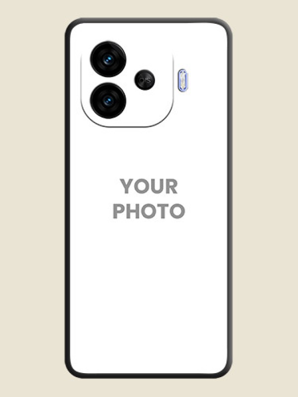 Custom Full Single Pic Upload On Space Black Custom Soft Matte Mobile Back Cover - iQOO Neo 10R 5G - alternate view
