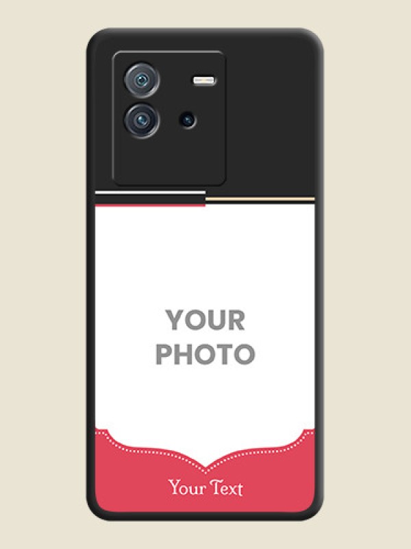Custom Classic Plain Design with Name on Photo on Space Black Soft Matte Phone Cover - iQOO Neo 6 5G - alternate view