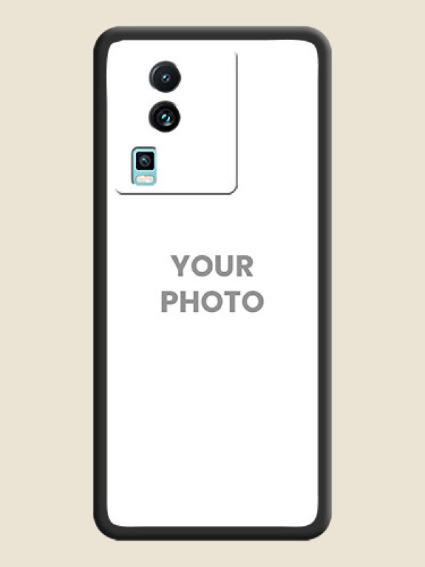 Custom Full Single Pic Upload On Space Black Personalized Soft Matte Phone Covers -iQOO Neo 7 Pro 5G - alternate view
