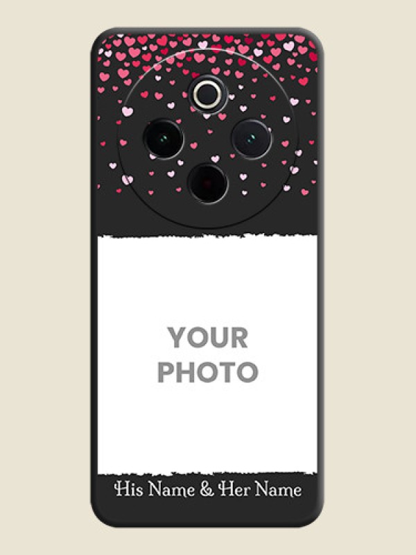 Custom Fall in Love with Your Partner on Photo On Space Black Custom Soft Matte Mobile Back Cover - iQOO Z10 5G - alternate view