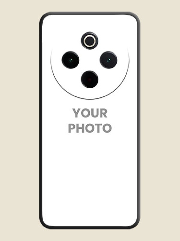 Custom Full Single Pic Upload On Space Black Custom Soft Matte Mobile Back Cover - iQOO Z10 5G - alternate view