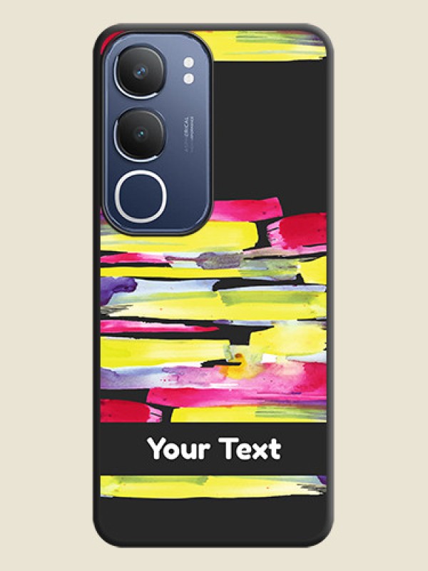 Custom Brush Coloured On Space Black Custom Soft Matte Mobile Back Cover - iQOO Z10 Lite - alternate view