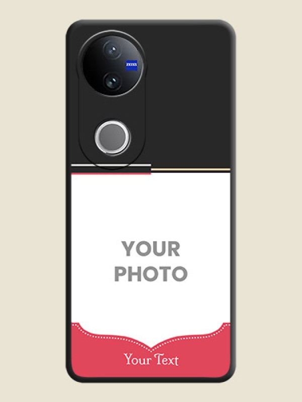 Custom Classic Plain Design with Name On Space Black Custom Soft Matte Mobile Back Cover - iQOO Z10R - alternate view