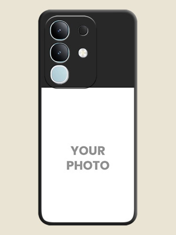 Custom Image Upload With Space Black Color On Custom Soft Matte Mobile Back Cover - Iqoo Z10X 5G - alternate view