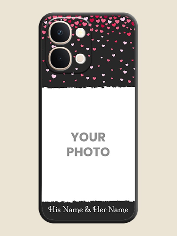 Custom Fall in Love with Your Partner on Photo On Space Black Custom Soft Matte Mobile Back Cover - iQOO Z11X 5G - alternate view