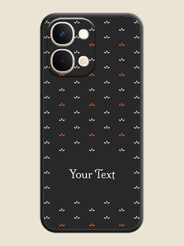 Custom Simple Pattern With Custom Text On Space Black Custom Soft Matte Mobile Back Cover - iQOO Z11X 5G - alternate view